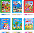 Magic Water Coloring Book (conjunto de 6 peças)