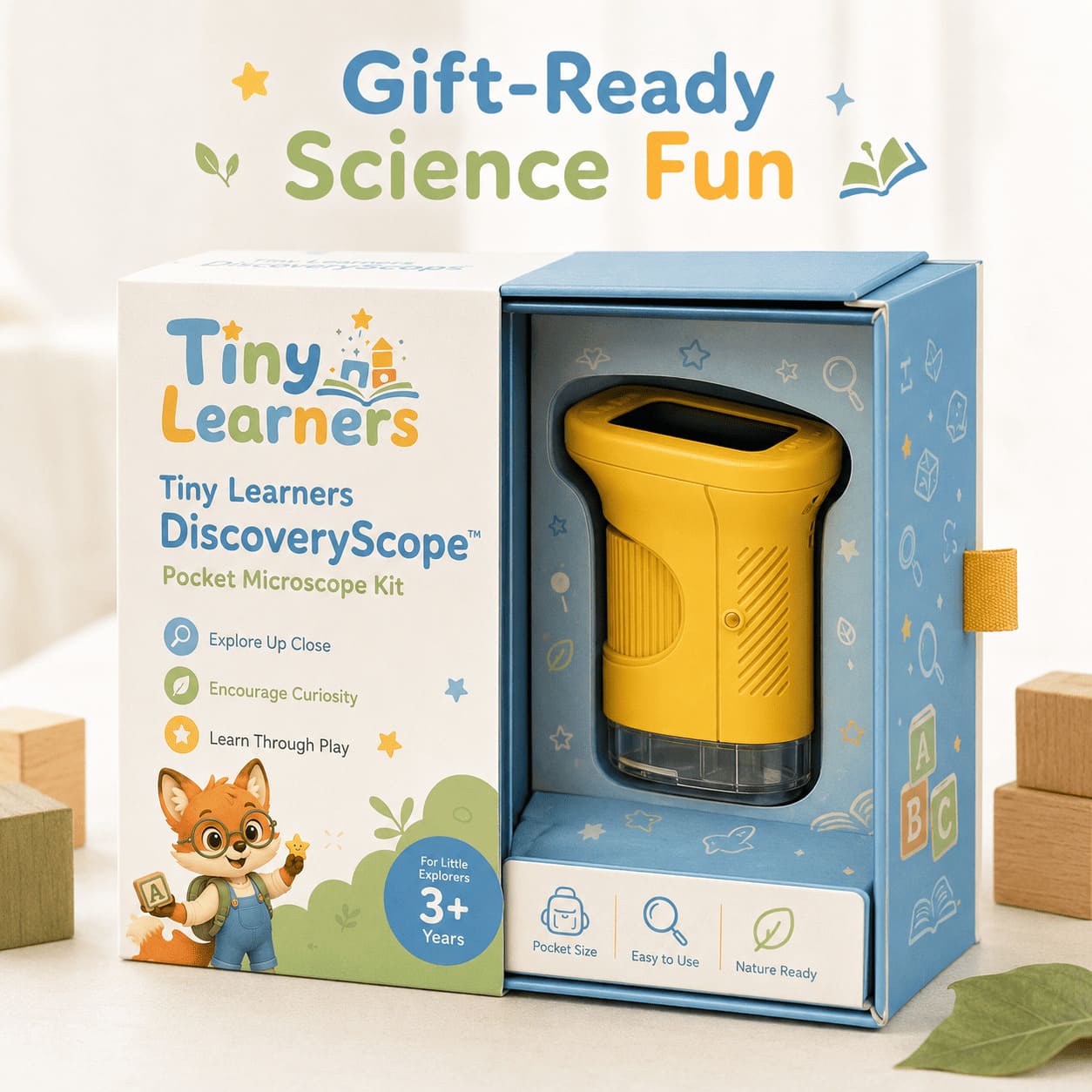 DiscoveryScope™ Kids Microscope — 1000X Zoom Digital Microscope