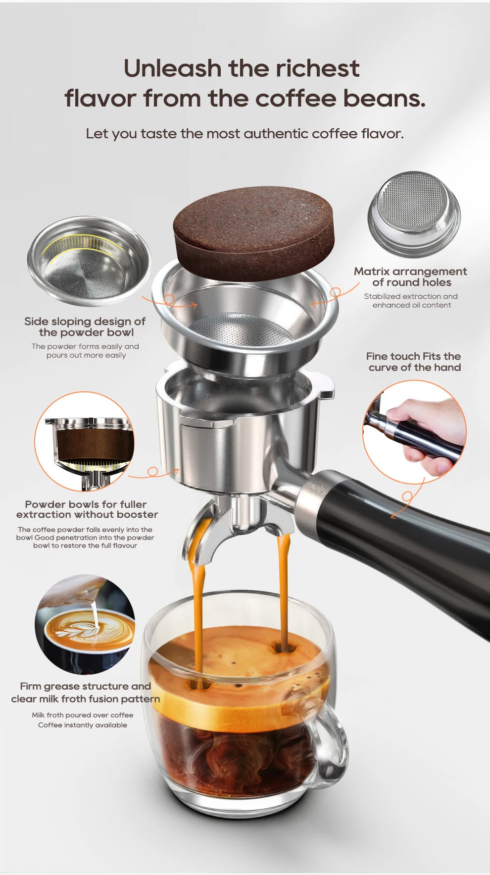 HiBREW H10A Black Espresso Machine