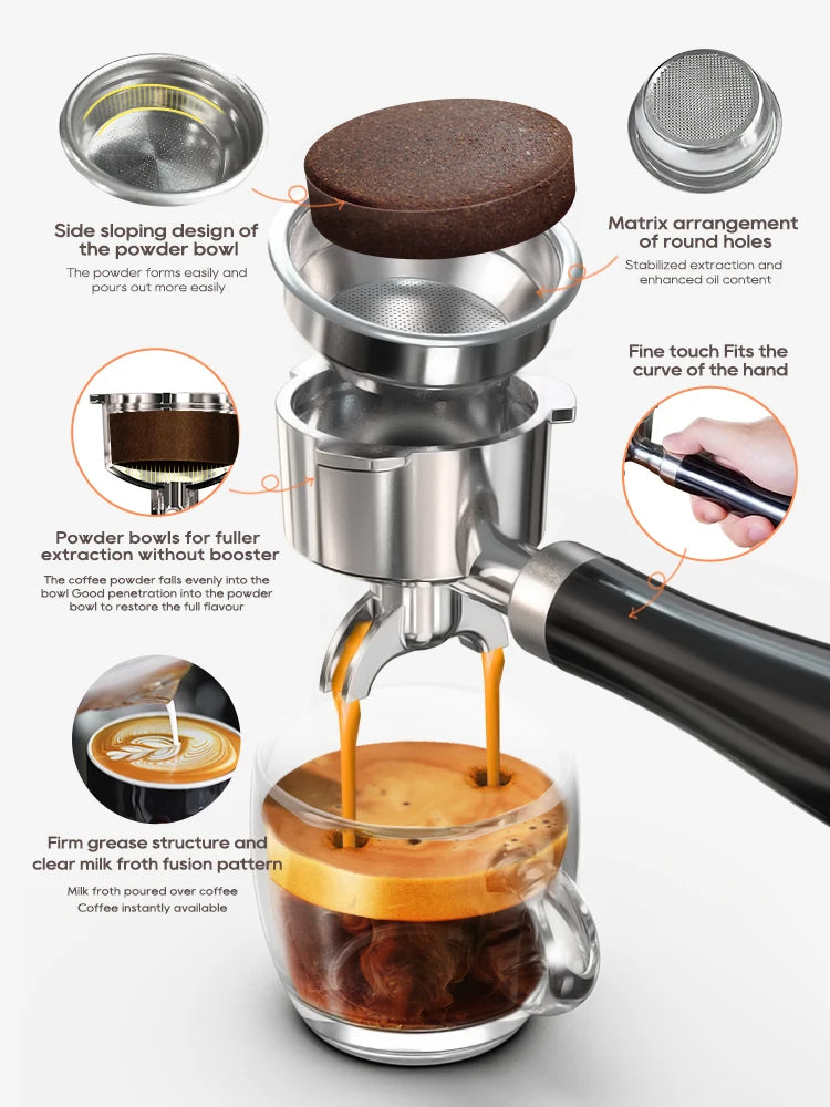 HiBREW H10A Black Espresso Machine