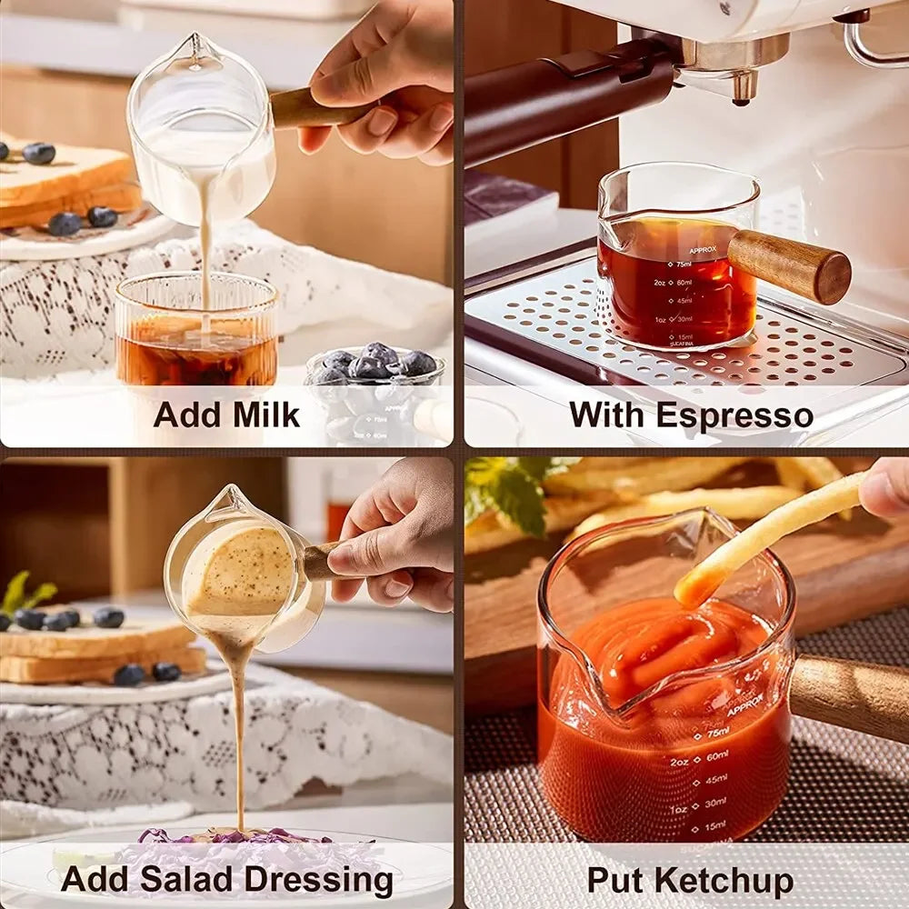 Glass measuring cup 75ml